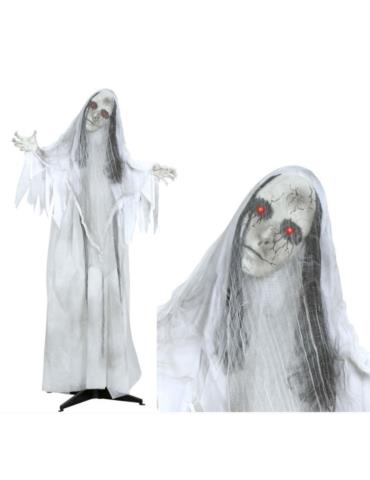 1 Dekoracja Panna Młoda Halloween24853BZ 165cm stojąca ruch dźwięk duch lalka