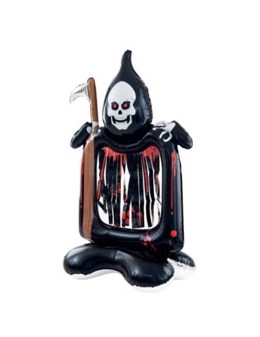 1 Balon Foliowy Śmierć z Kosą 151631 stojący Halloween 160cm