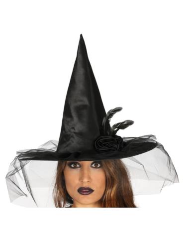Kapelusz Czarownicy Czarny Lux 13148BZ