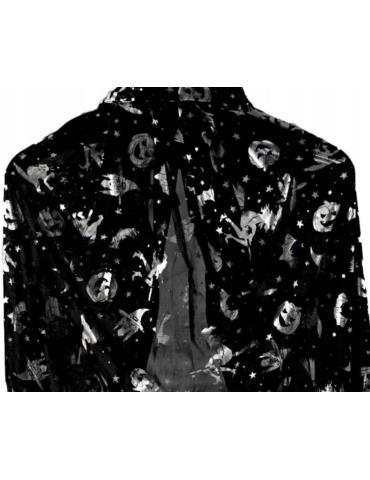 Strój Peleryna Halloween Srebrna ST805