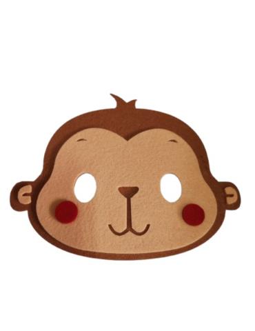 1 Maska Małpka Małpa Filcowa DZD24081 małpki