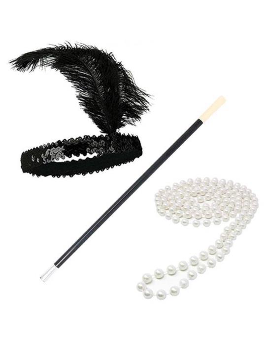 1 Zestaw Lata XXte 3el DZD24547 opaska fifka korale