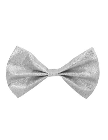 Mucha srebrna z brokatem 53111