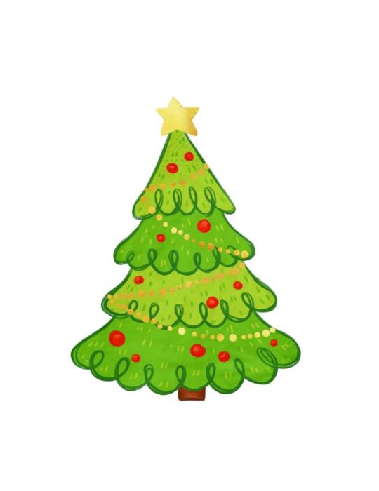 1 Serwetki Świąteczne Choinka 154885 10szt papierowe boże naodzenie