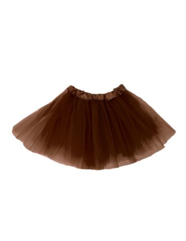 1 Strój Spódniczka TuTu Brązowa 134870 30cm tiulowa miś