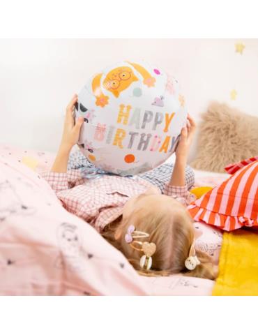 1 Balon Happy Birthday Kotki Koty 151198 45cm foliowy