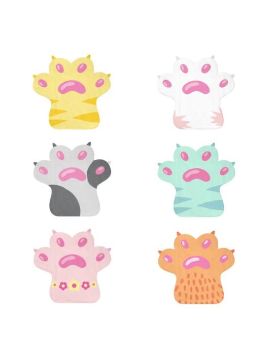 1 Serwetki Kotki Koty Łapki 12szt 151174 32x32cm papierowe urodzinowe