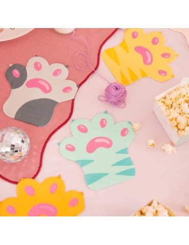 1 Serwetki Kotki Koty Łapki 12szt 151174 32x32cm papierowe urodzinowe