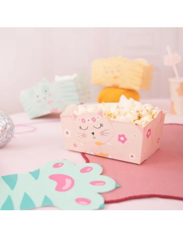 Pudełko na chipsy Kotki 3szt 151259 15x10cm koty urodzinowe