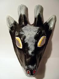 Maska Ręcznie Robiona KOZA Czarna BZ