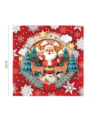 1 Serwetki Świąteczne Mikołaj 41433BZ 20szt papierowe boże narodzenie santa claus