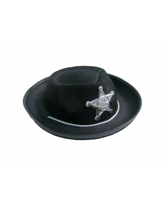 Kapelusz Kowboja Czarny Szeryf CC059
