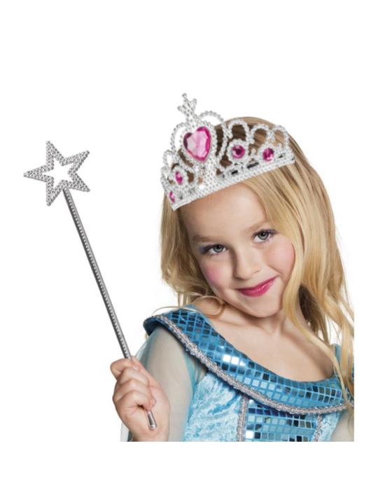 Diadem z kamieniami różowymi PA061