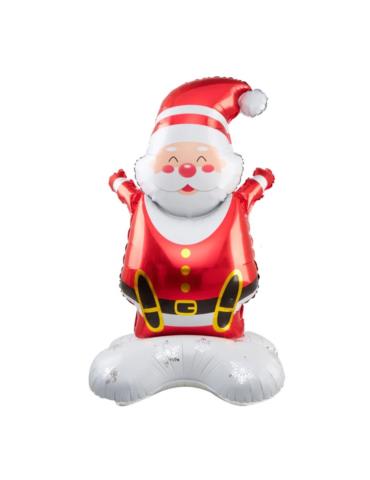 1 Balon Mikołaj Stojący Foliowy 147887 3D 70x147cm święta boże narodzenie