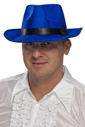 1 Kapelusz Al Capone Lux Niebieski CC148