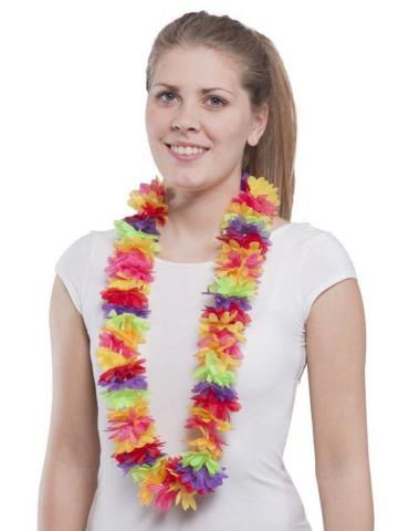 1 Kwiaty Hawajskie Multikolor CA251 naszyjnik