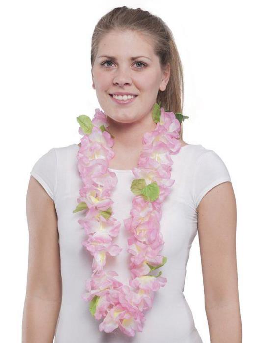 1 Kwiaty Hawajskie Jasno Różowe CA255JR naszyjnik Aloha