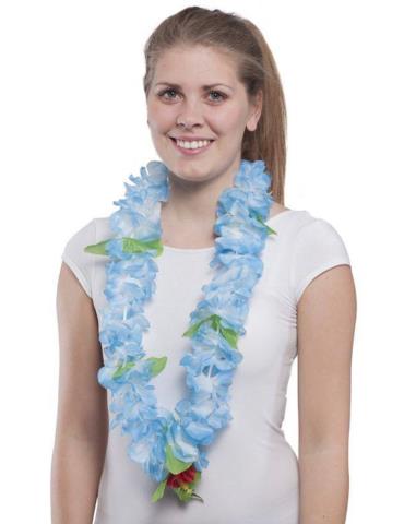 1 Kwiaty Hawajskie Niebieskie CA255N naszyjnik Aloha