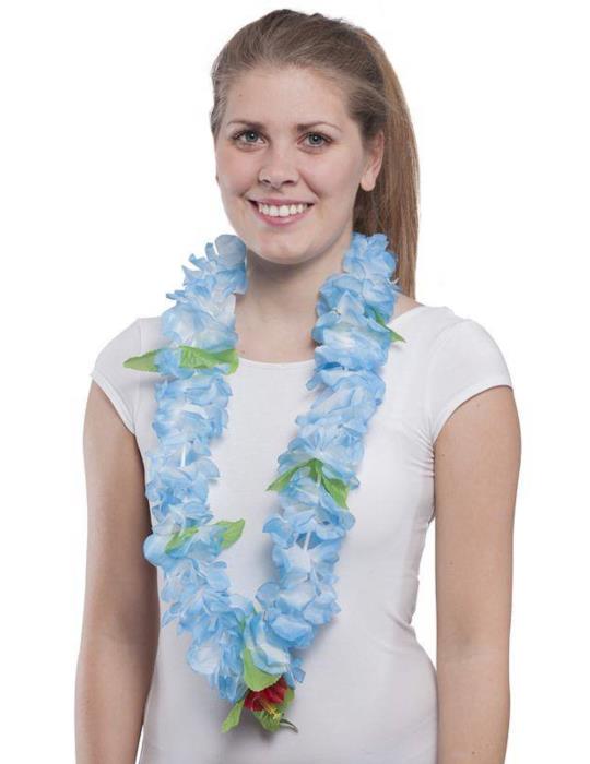 1 Kwiaty Hawajskie Niebieskie CA255N naszyjnik Aloha