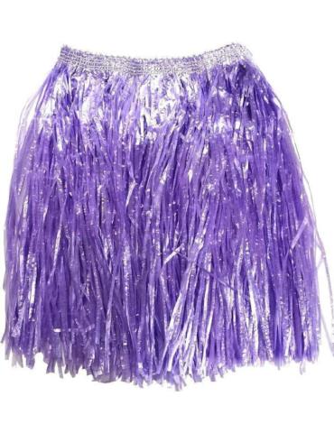 1 Zestaw Hawajski Fioletowy CA354 5el spódnica naszyjnik opaska bransoletki Aloha