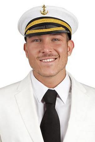 1 Czapka Kapitan z Kotwicą CC020 marynarz