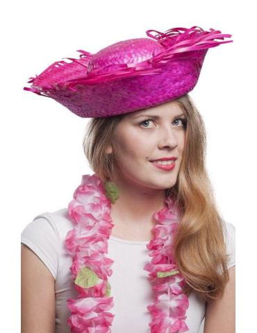 1 Kapelusz Hawajski Różowy CC140R Aloha Hawaje