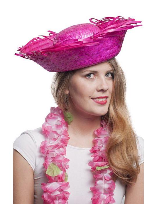1 Kapelusz Hawajski Różowy CC140R Aloha Hawaje