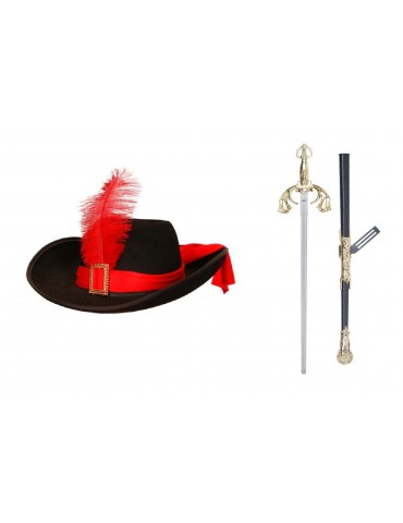 Zestaw Muszkieter Kapelusz...