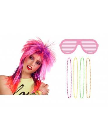 Zestaw Disco Lata 80 Różowy...