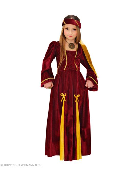 Strój Księżniczka Barbara 134/140 12537W Ksieżna Święta Królowa Średniowiecza
